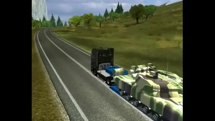 Euro Truck Simulator Military cargo transport Trailer Tank
