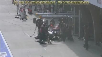 Formula1 2011 Chinese Gp Button Stops at Wrong Pit Place