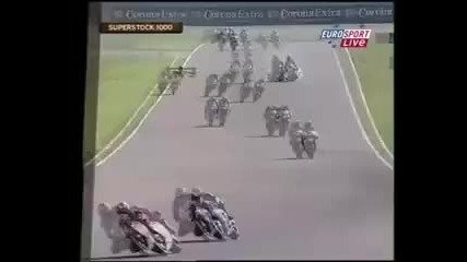 Moto Gp european superstock crash 