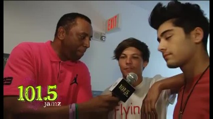 One Direction - Луи и Зейн дават интервю за 101.5 jamz радио - Финикс
