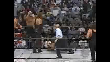 Wcw Nitro - Hollywood Hulk Hogan, Scott Hall And Kevin Nash Vs Randy Savage, The Giant And Sting