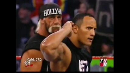 The Rock Confronts Hollywood Hulk Hogan In The Year of 2002