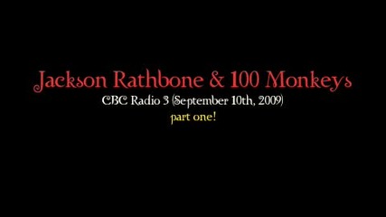 Jackson Rathbone on Cbc Radio3 (part One) 