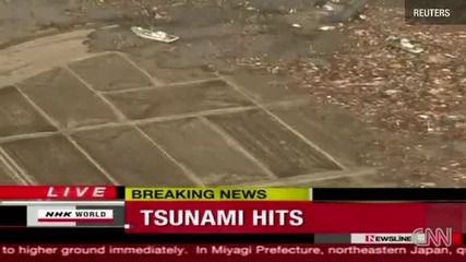 10 - метрово цунами удари Япония след трус от 8, 9 по Рихтер 