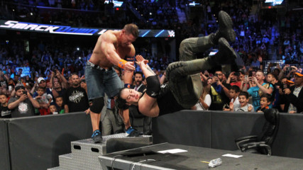 John Cena puts Baron Corbin through a table: WWE Network Exclusive, Aug. 1, 2017