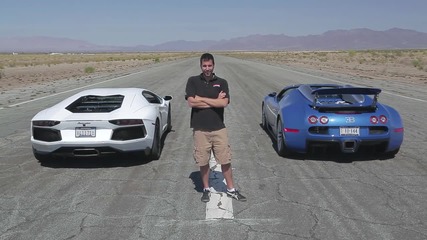 Невероятни автомобили Bugatti Veyron vs Lamborghini Aventador vs Lexus Lfa vs Mclaren Mp4