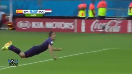 Страхотен гол на Робин ван Перси срещу Испания , Сп 2014 , 13.06.14