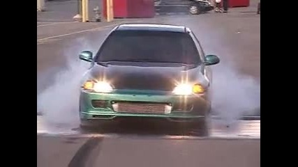 Honda civic burn out