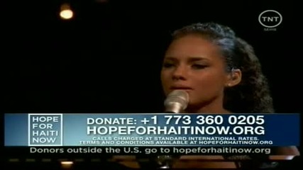 Hope For Haiti Now - Alicia Keys - (prelude to a Kiss) - Hd 