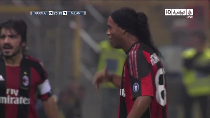 Pirlo Incredible Goal vs Parma 0 - 1 Ac Milan Hd 