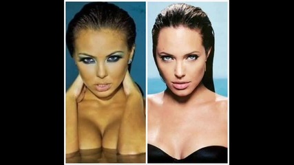 Nikoleta Lozanova copy Angelina Jolie 