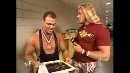 Kurt Angle and Edge funny