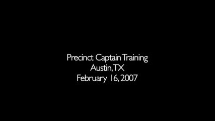 Austin Precinct Captain Training