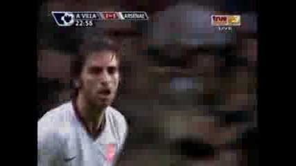 Астън Вила - Арсенал Гол За 1:1(1:2)фламини!