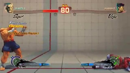Super Street Fighter 4 - Sagat Ultra 2 Tiger Cannon