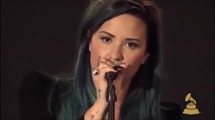 Demi Lovato - Neon Lights [acoustic Version live @ The Grammy 2013]