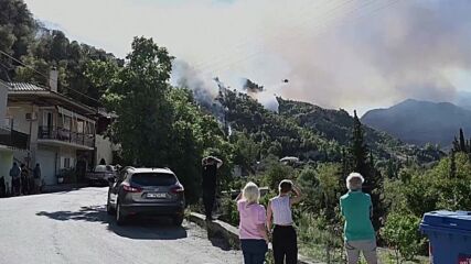 Огромен горски пожар в Пелопонес, има загинали и евакуирани