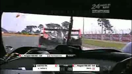 2010 Le Mans 24 Hours Battle for 2nd Audi vs Peugeot 