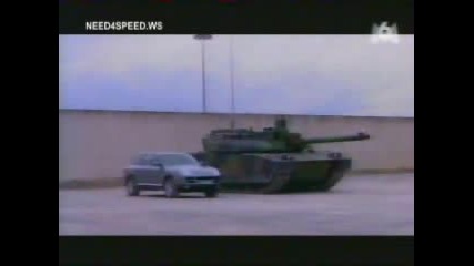 Porsche Cayenne S (340 Hp 2.2 T) Vs Tank
