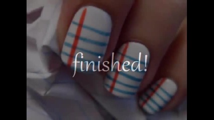 Back To School Nail Art