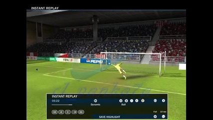 Fifa10!красив гол на външен фалц . 