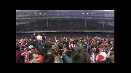 Радостта На Феновете На Атлетик Билбао След 3:0 Над Севиля 