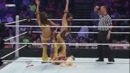 Wwe Superstars Maryse and Jillian Hall vs The Bella Twins