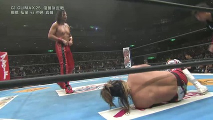 G1 2015 Final: Hiroshi Tanahashi с/у Shinsuke Nakamura