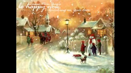 Коледна песен - Коледна елха - Акварела 