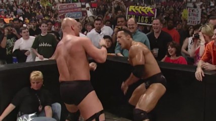 "Stone Cold" Steve Austin vs. The Rock - WWE Championship Cage Match: Raw, April 2, 2001