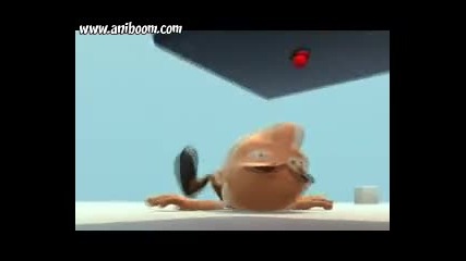 Смешна анимация - Червеното копче!!!