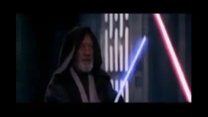 Star Wars episode 4: Obi Wan Kenobi vs Darth Vader final battle 