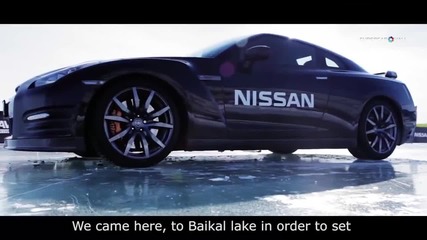 Рекорд на лед с Nissan Gt-r The Record 2013