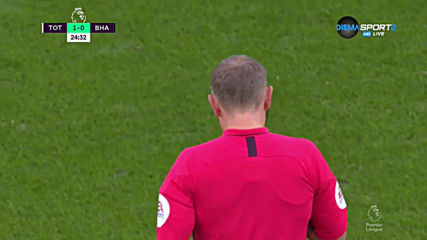 Тотнъм - Брайтън 0:1 /първо полувреме/