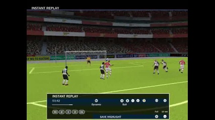 Fifa 10 гол на Aaron Ramsey 