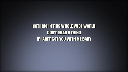 If I Ain't Got You - Karaoke Version in the style of Alicia Keys