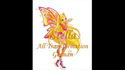 Winx Club Stella - All Transformation (german)