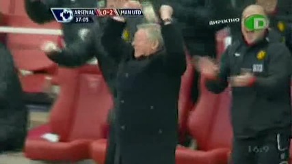 Арсенал 1 : 3 Манчестър Юнайтед [ 31.01.2010г. ]