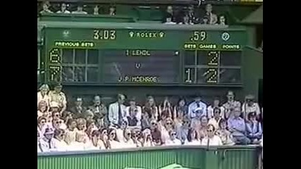Hohn Mcenroe vs Ivan Lendl. Wimbledon 1983