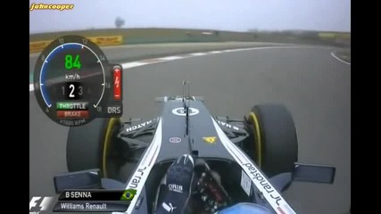 Bruno Senna - Onboard - Qualifying Lap - China 2012