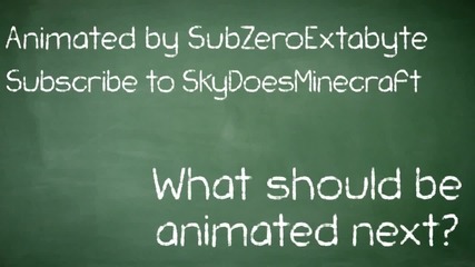 Minecraft анимация - Sky хапва хот-дог !