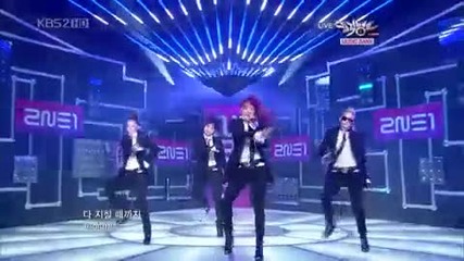 2ne1 - Go Away + Cant Nobody ~ Music Bank - sep. 17.10