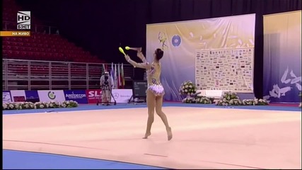 Сара Стайкова - бухалки - Световна купа по художествена гимнастика - София 2015