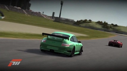 Porsche Gt3 Rs vs Bugatti Veyron - Forza 3 (hd)