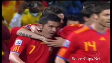 21.06.2010 - Световно Първенство - Испания 2 - 0 Хондурас първи гол на Давид Вия 