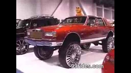 of sema show 2006 30 inch rims on a donk