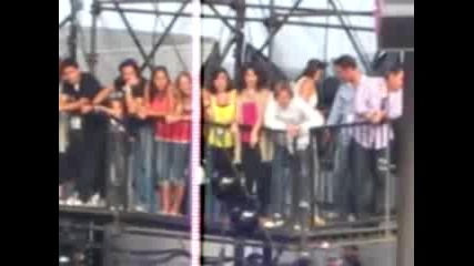 Selena Gomez spotted at the Irvine Jb concert