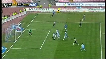 Napoli vs Siena 1 - 0 гол на Hamsik 27.09.09
