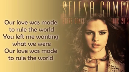 Selena Gomez - Forget Forever 2013 (rule the world)(lyrics)