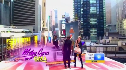Miley Cyrus Feat. Will.i.am - _fall Down_ (live on Good Morning, Gma)